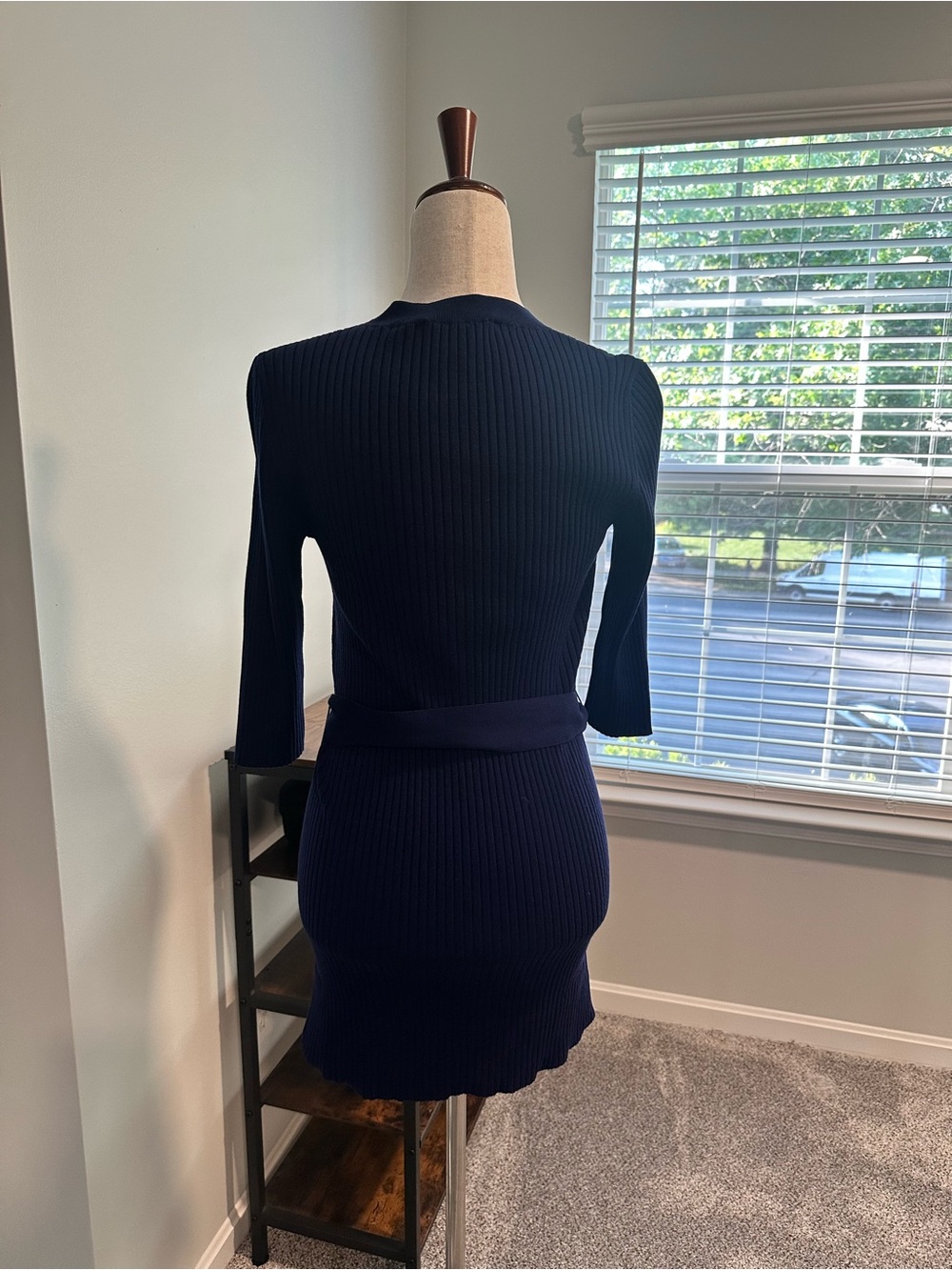 Gucci Ribbed Knit Button-Front Sweater with Belt - Picture 3 of 5